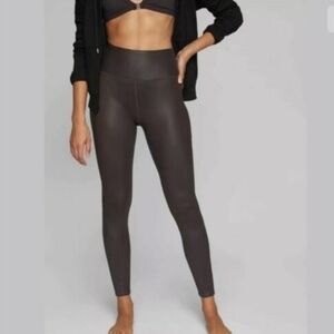 🆕 Athleta High Rise Shine Chaturanga Tights in Espresso Size Large Petite